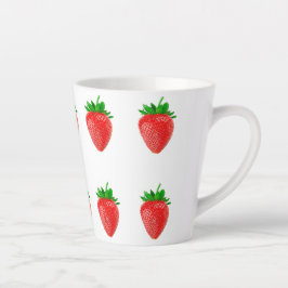 Erdbeeren Latte Tasse