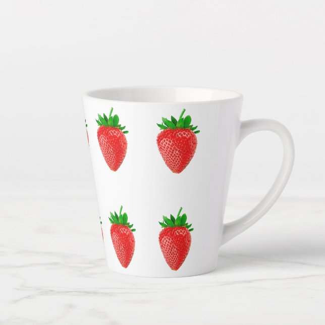 Erdbeeren Latte Tasse (Rechts)
