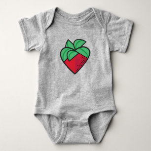Erdbeeren-Liebe Baby Strampler