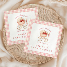 Erdbeeren Liebling Mädchen Baby Shower