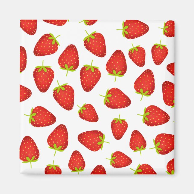 Erdbeeren Magnet (Vorne)