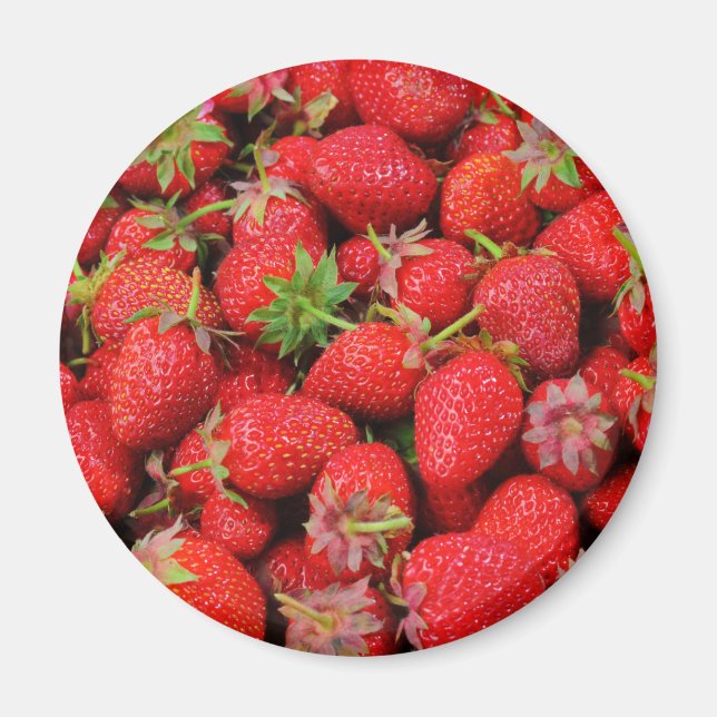 Erdbeeren Magnet (Vorne)
