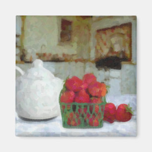 Erdbeeren Magnet