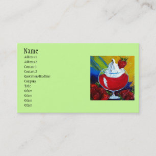 Erdbeeren, Name, Adresse 1, Adresse 2, Conta… Visitenkarte