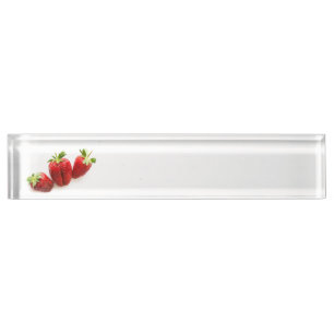 Erdbeeren Namensplakette