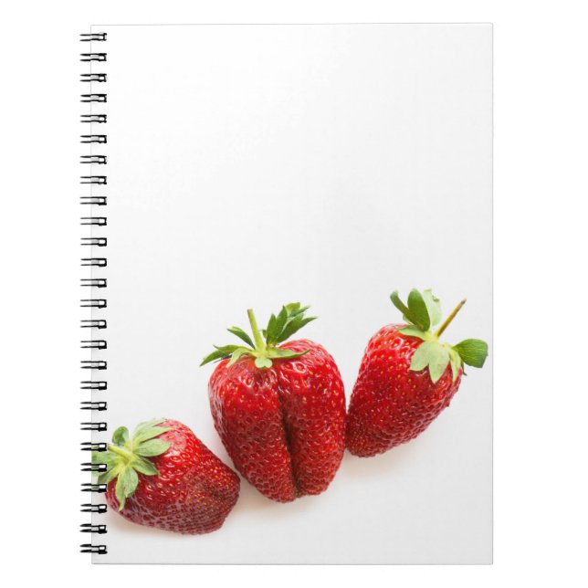 Erdbeeren Notizblock (Vorderseite)