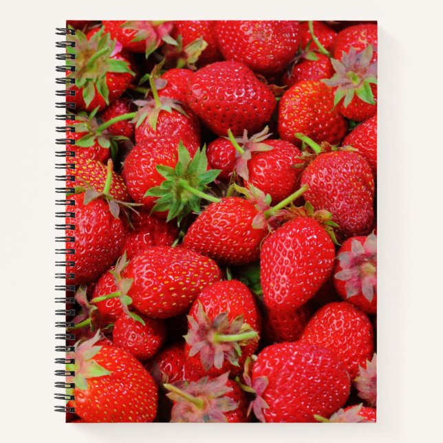 Erdbeeren Notizbuch (Vorderseite)