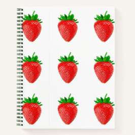 Erdbeeren Notizbuch