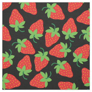 Erdbeeren Obst Niedliche Kinder Lebensmittel Stoff