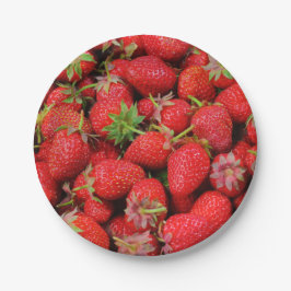 Erdbeeren Pappteller