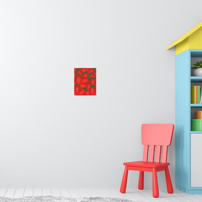 Erdbeeren Poster (Kinderzimmer 1)