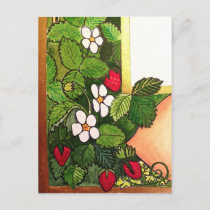 Erdbeeren Postkarte
