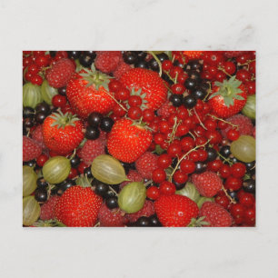 Erdbeeren Postkarte