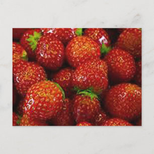 Erdbeeren Postkarte