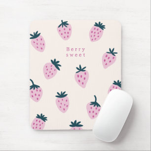 Erdbeeren rosa mousepad