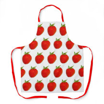 Erdbeeren Rot-Grün-Schürze