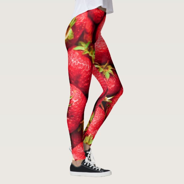 Erdbeeren Rote delbeere Leggings (Rechts)