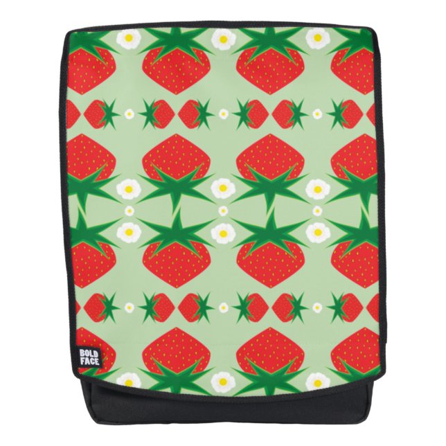 Erdbeeren-Rucksack Rucksack (Vorderseite)