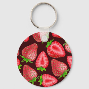 Erdbeeren Schlüsselanhänger