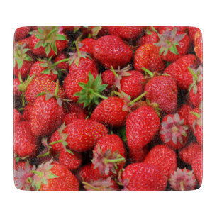 Erdbeeren Schneidebrett