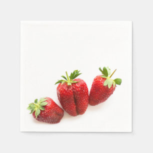 Erdbeeren Serviette