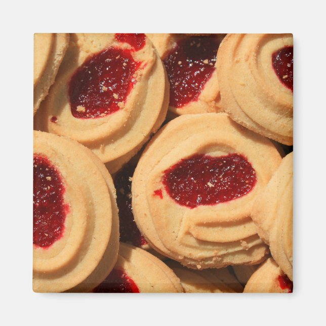 Erdbeeren Shortbrei Cookies Magnet (Vorne)