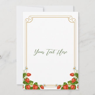 Erdbeeren-Shortcake-Einladung 12x18" Einladung