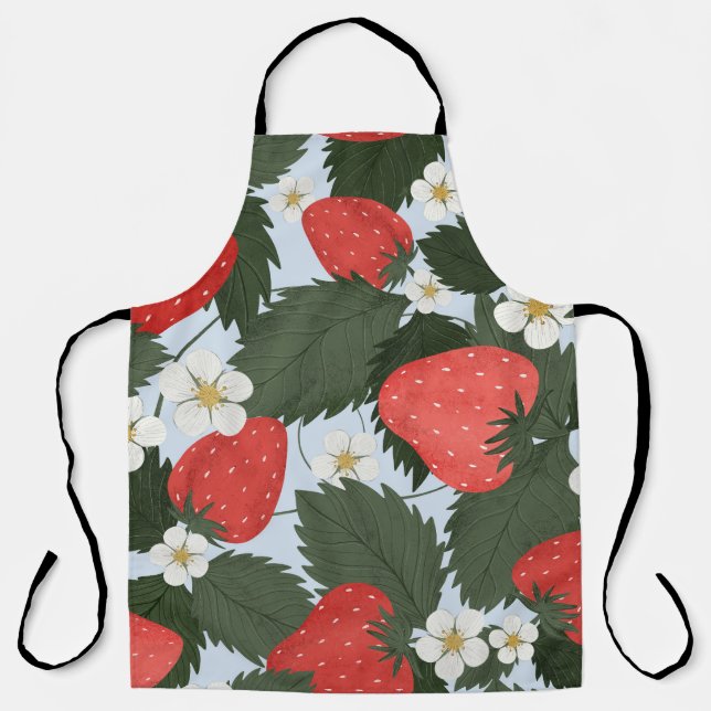 Erdbeeren: Sommerkulturdesign. Schürze (Vorderseite)