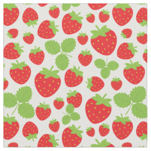 Erdbeeren Stoff