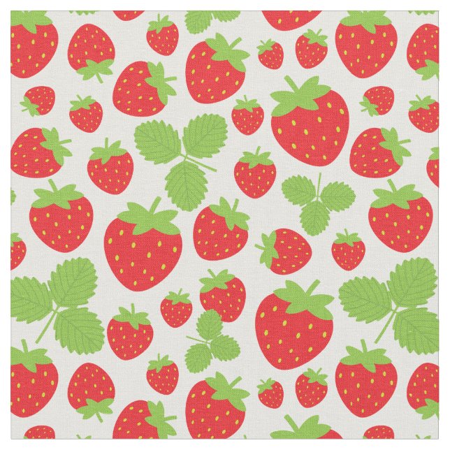 Erdbeeren Stoff (Nahaufnahme)