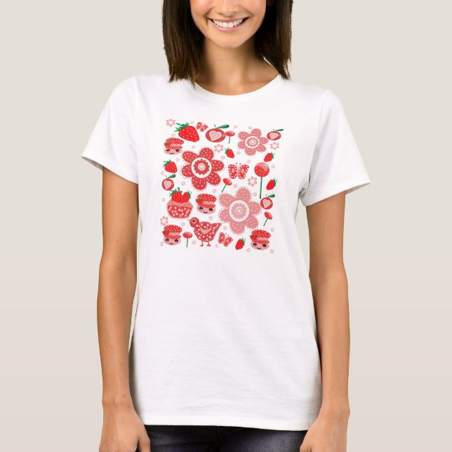 Erdbeeren T-Shirt (Vorderseite)