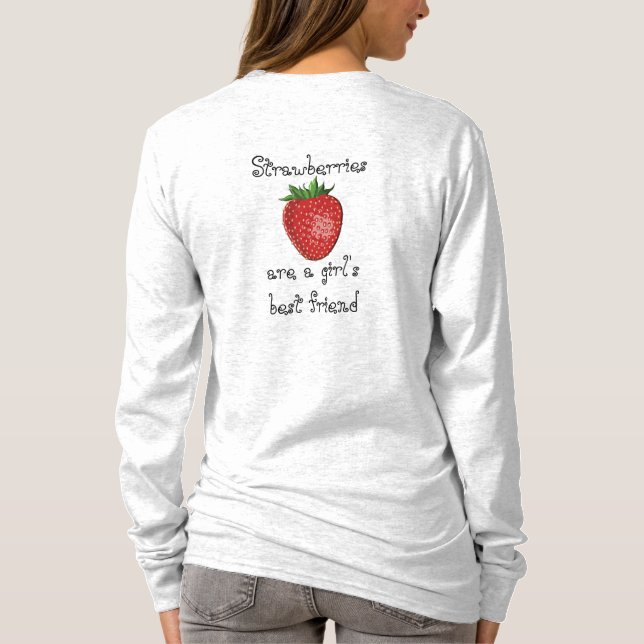 Erdbeeren - T - Shirt von Frauen (Rückseite)
