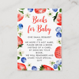 Erdbeeren und Blueberry Begleitkarte