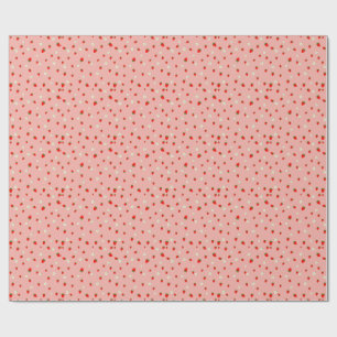 Erdbeeren und Blume Muster Geschenkpapier
