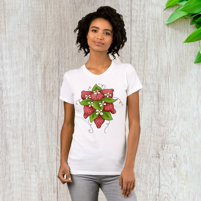 Erdbeeren und Blüten T - Shirt (Von Creator hochgeladen)