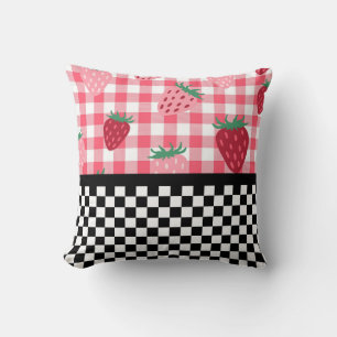 Erdbeeren und Karton Kissen