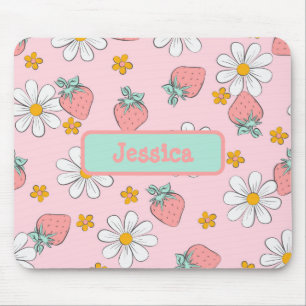 Erdbeeren und Milcherzeugnisse Mousepad
