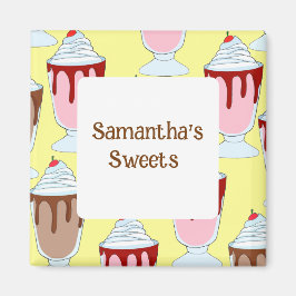 Erdbeeren und Schokolade Magnet