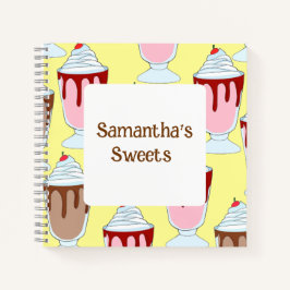 Erdbeeren und Schokolade Notizbuch