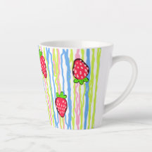 Erdbeeren und Streifen Niedlich Land