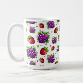 Erdbeeren und Trauben. Farbige Berries Kaffeetasse