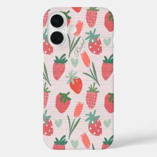 Erdbeeren und Tulpen iPhone / iPad-Hülle 16 Hülle