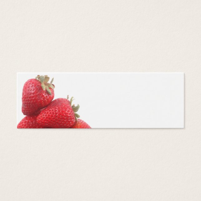 Erdbeeren-Visitenkarte (Vorderseite)