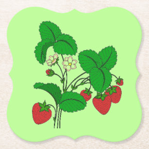 Erdbeeren zum Frühstück Untersetzer