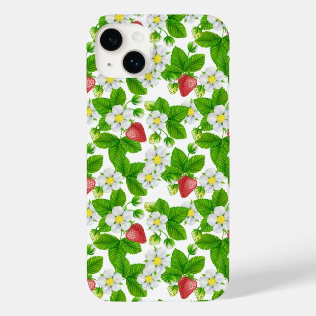 Erdbeerengarten Case-Mate iPhone 14 Plus Hülle (Rückseite)