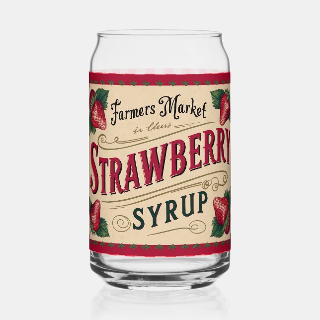 Erdbeerfarm Dosenglas (Vorderseite)