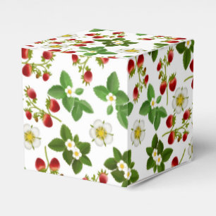 Erdbeerfrucht-Blumen-Bevorzugungs-Kasten Geschenkschachtel