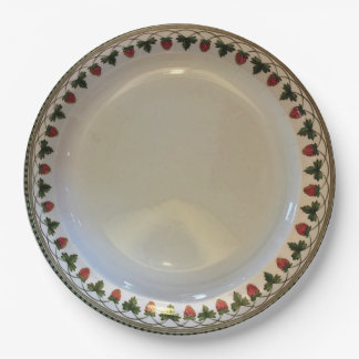 Erdbeerfrucht, Wedgwood Etruria, Papier c1900 Pappteller