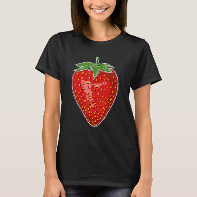 Erdbeerfrüchte, die als Erdbeeren bezeichnet werde T-Shirt (Vorderseite)