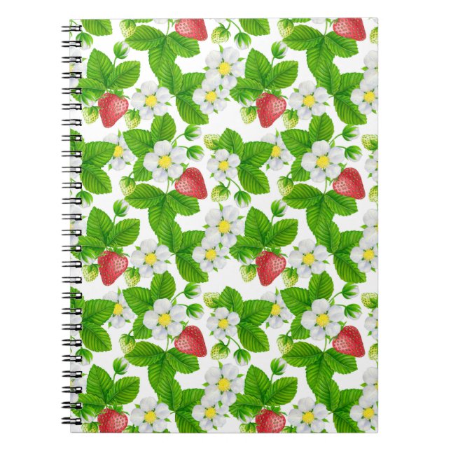 Erdbeergarten Notizblock (Vorderseite)